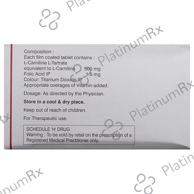 Nucarnit F 500mg/1500mcg Tablet 10s
