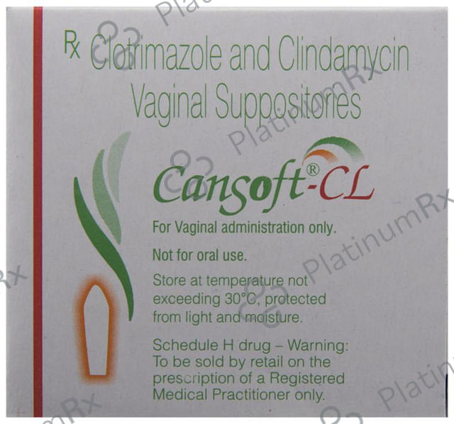 Cansoft CL 100/200mcg Vaginal Suppository 3s