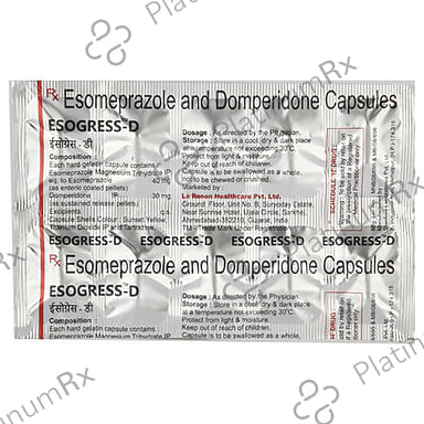 Esogress D 30/40mg Capsule SR 10s