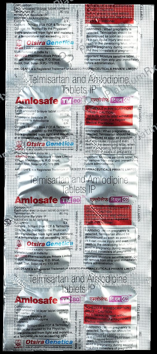 Amlosafe TM 80 5/80mg Tablet 10s