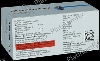Zerograin Plus New 10/250mg Tablet 10s
