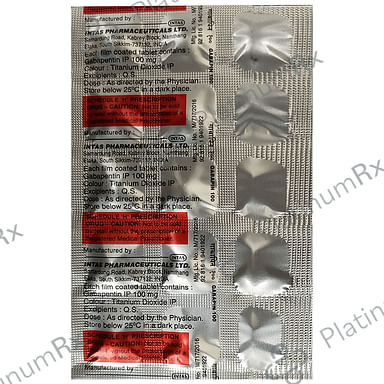 Gabapin 100mg Tablet 15s