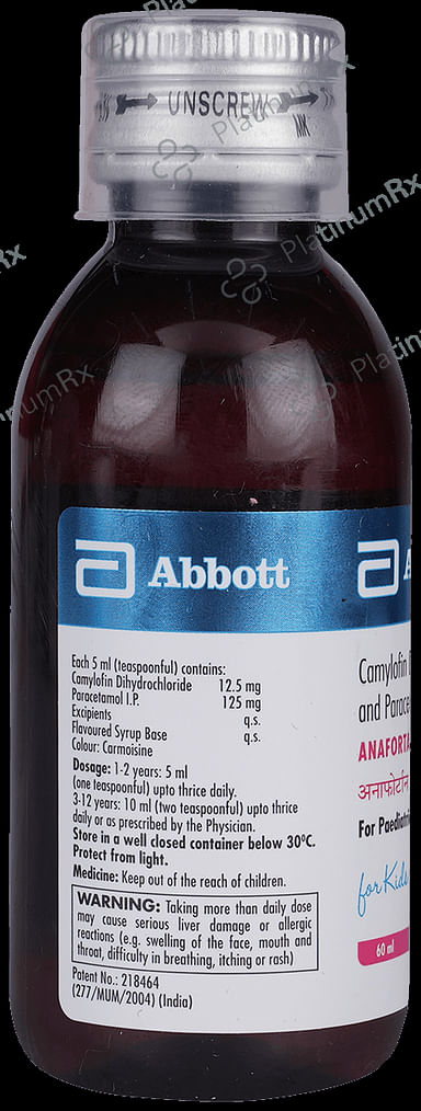 Anafortan 12.5/125mg Syrup 60ml