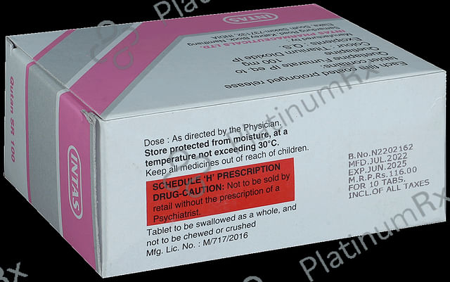 Qutan 100mg Tablet PR 10s