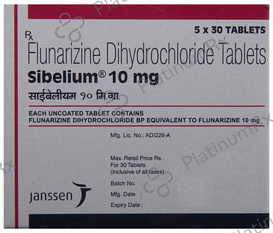 Sibelium 10mg Tablet 30s