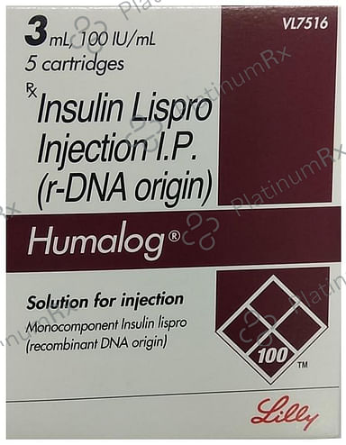 Humalog (100 IU/ml) (1*3ml Cartridge / Injection))
