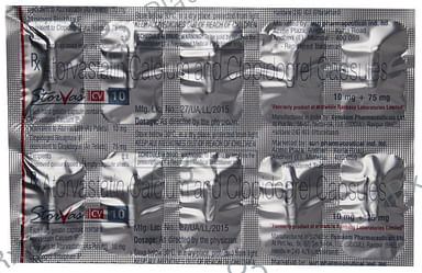 Storvas CV 10/75mg Capsule 10s