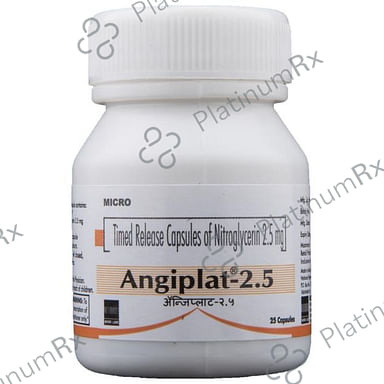 Angiplat 2.5mg Capsule TR 25s