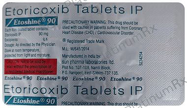 Etoshine 90mg Tablet 15s