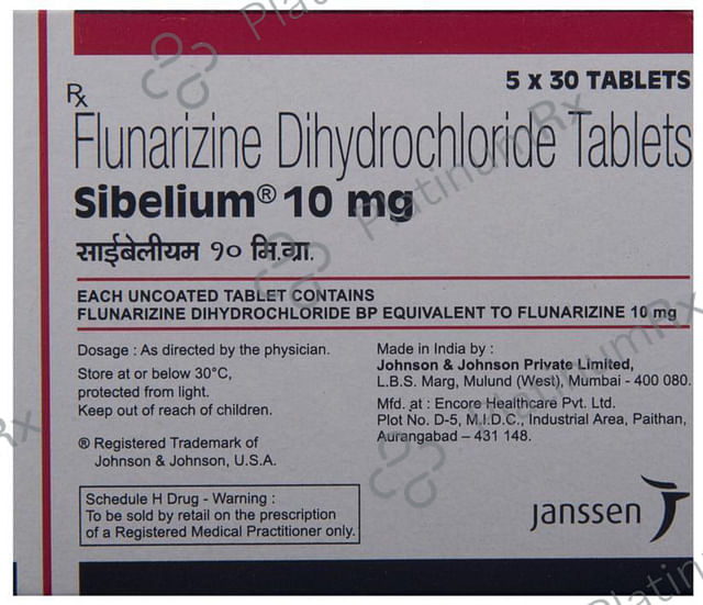 Sibelium 10mg Tablet 30s