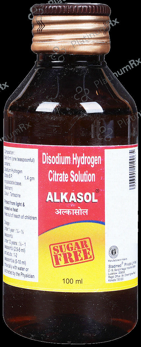 Alkasol Oral Solution Sugar Free 100 Oral Solution