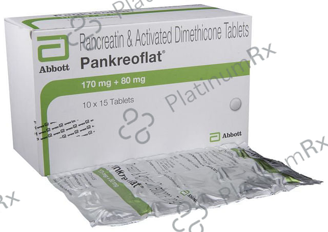 Pankreoflat 170/80mg Tablet 15s