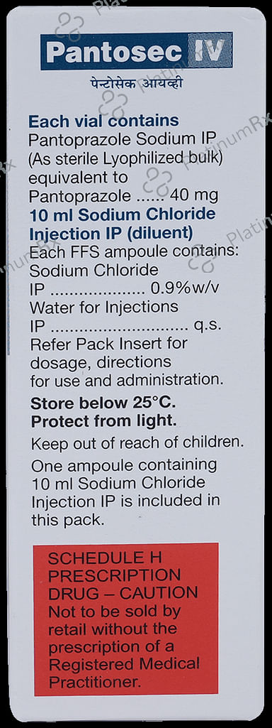 Pantosec IV Injection 1s