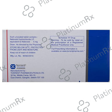 Nebicard 5mg Tablet 10s