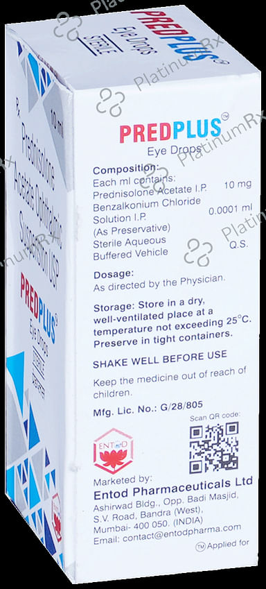 Pred Plus 10mg Eye Suspension 10ml