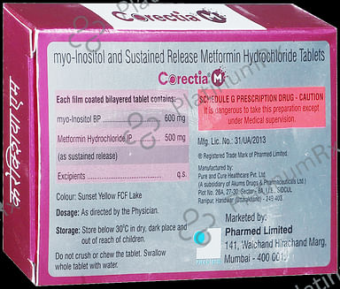 Corectia M 500/600mg Tablet SR 10s