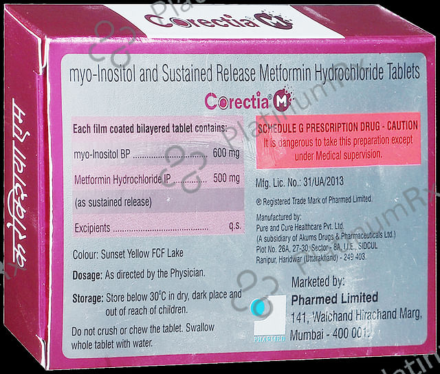 Corectia M 500/600mg Tablet SR 10s