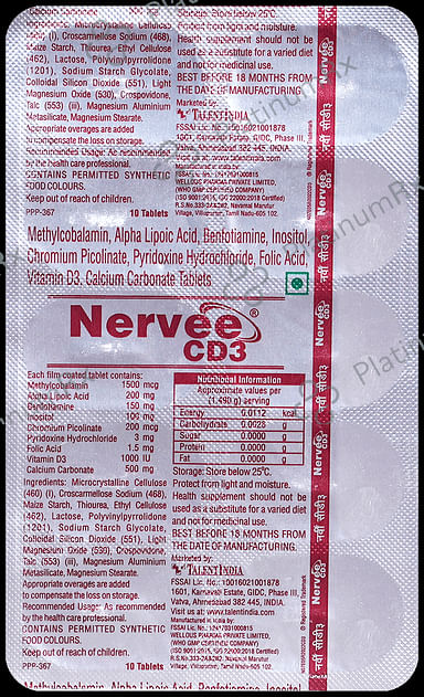 Nervee CD 3 Tablet 10s