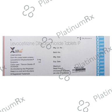 Xyzal 5mg Tablet 15s