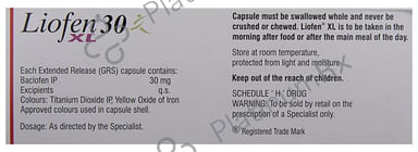 Liofen XL 30mg Capsule ER 10s