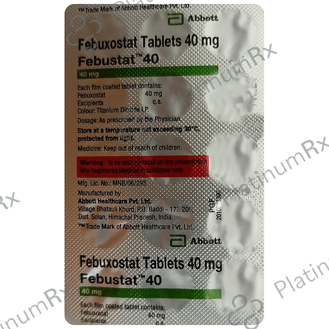 Febustat 40mg Tablet 15s