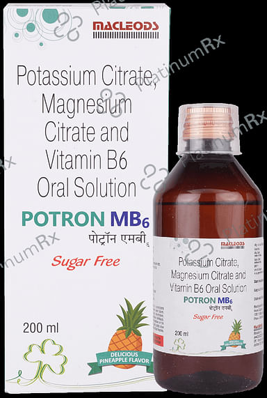 Potron MB6 375/1100/25mg Pineapple Oral Solution 200ml