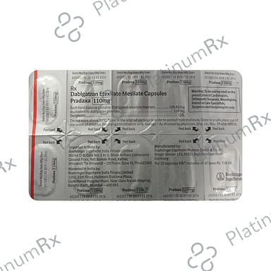 Pradaxa 110mg Capsule 10s