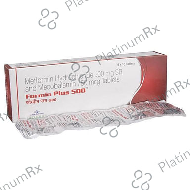 Formin Plus 500 Tablet SR 10s