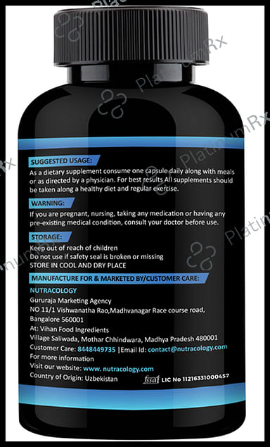 Nutracology Turkesterone 500mg Capsule