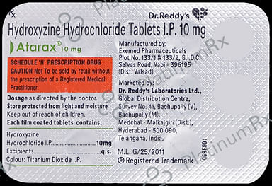 Atarax 10mg Tablet 15s