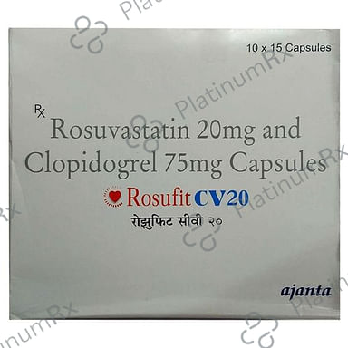 Rosufit CV 20/75mg Capsule 15s