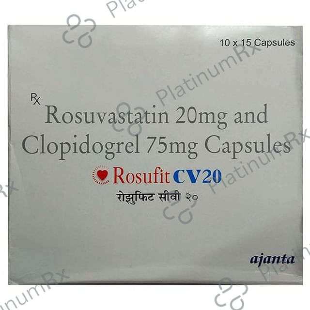 Rosufit CV 20/75mg Capsule 15s