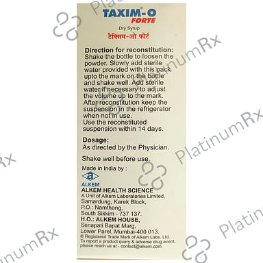 Taxim O Forte Dry Syrup 60ml