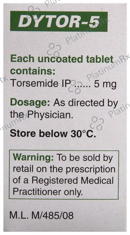 Dytor 5mg Tablet 15s