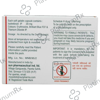 Sotret 20mg Capsule 10s