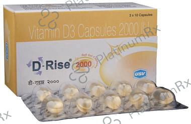 D Rise 2000IU Soft Gelatin Capsule 10s