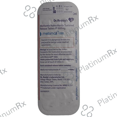 Metsmall 1000 Tablet SR 14 tablets