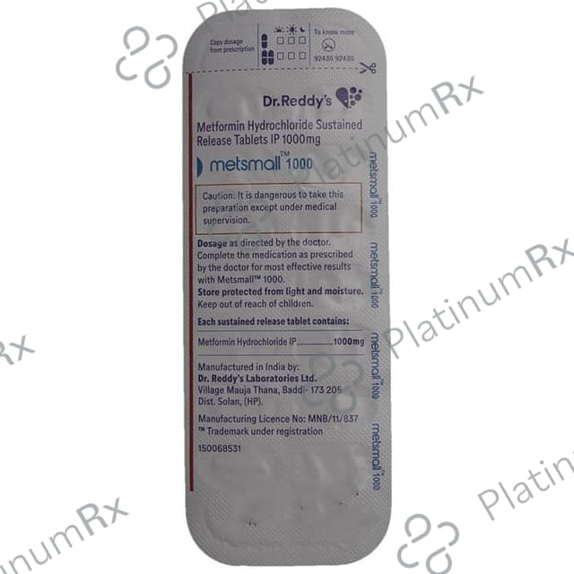 Metsmall 1000 Tablet SR 14 tablets
