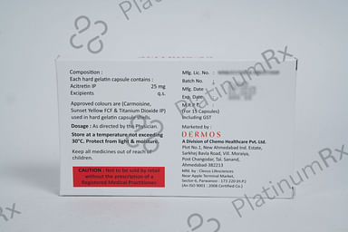 Acitros 25mg Capsule 15s