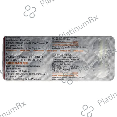 Hifenac SR 200mg Tablet 10s