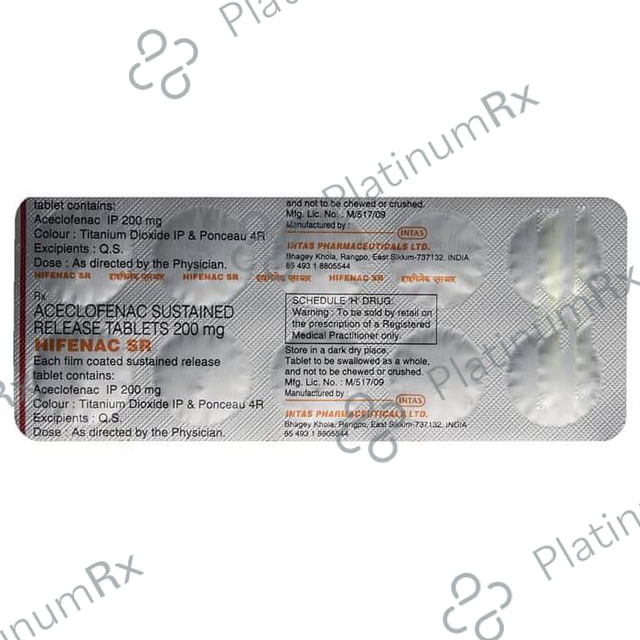 Hifenac SR 200mg Tablet 10s