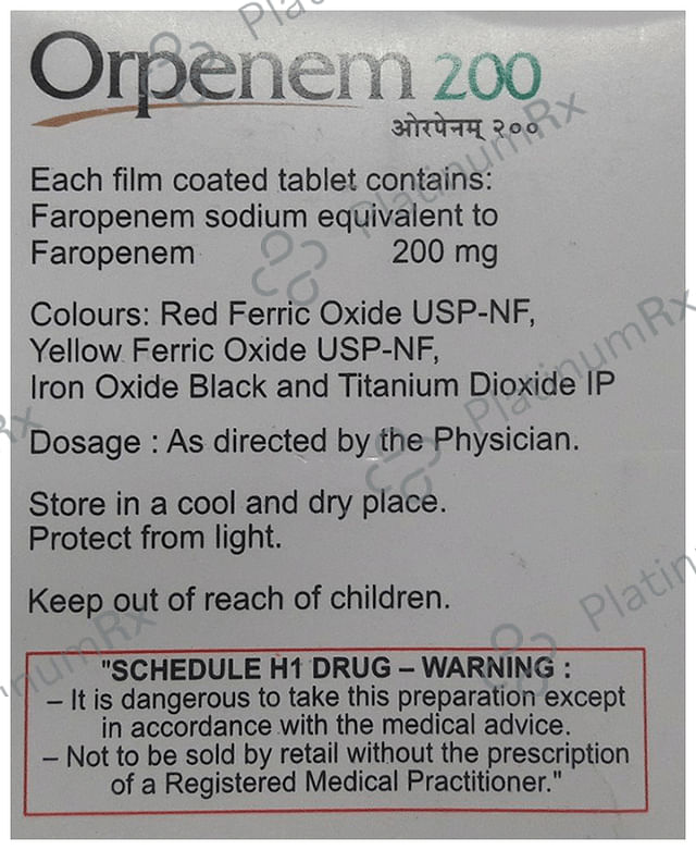 Orpenem 200 Tablet