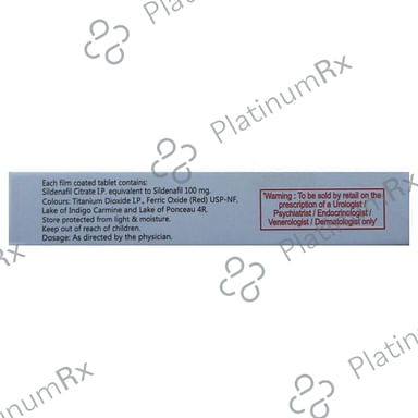 Vigore 100mg Red Tablet 4s