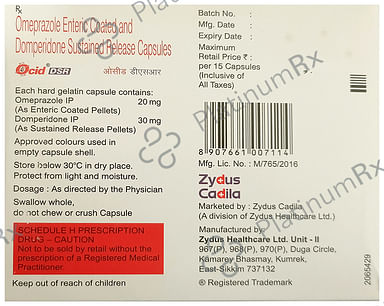 Ocid DSR 50mg Capsule 15s