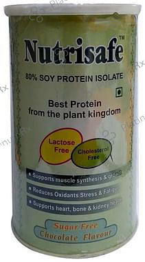 Nutrisafe 80% Soy Protein Isolate Powder Chocolate Sugar Free