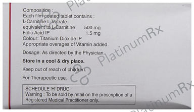 Nucarnit F 500mg/1500mcg Tablet 10s