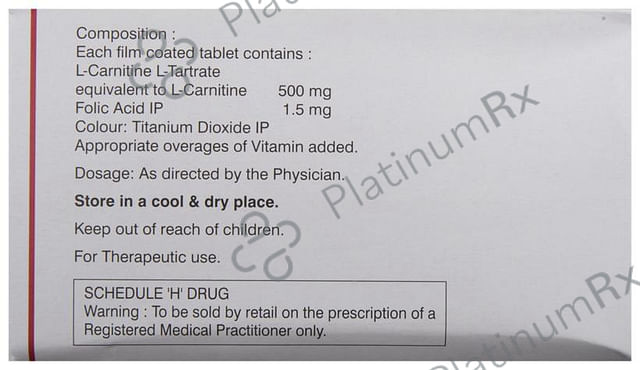 Nucarnit F 500mg/1500mcg Tablet 10s