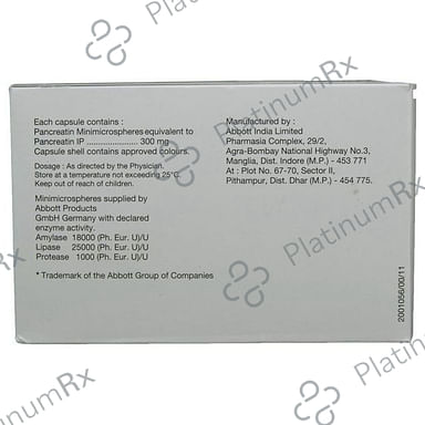 Creon 25000/300mg Capsule 10s