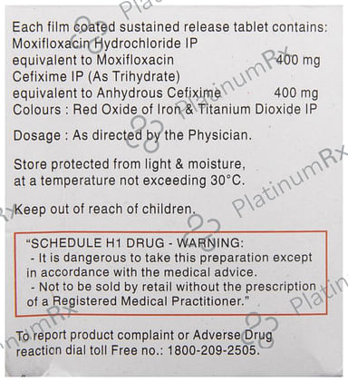 Moxinow 400/400mg Tablet SR 5s