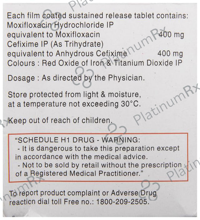 Moxinow 400/400mg Tablet SR 5s